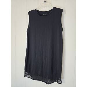 Athleta Sunlover UPF Protection Sundress Sleeveless Black Summer Dress Size M